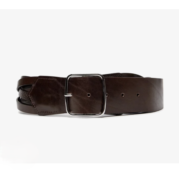 CINTURA IN PELLE INTRECCIATA