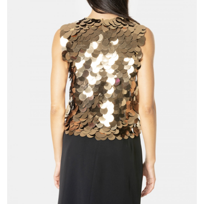 TOP CON MACRO PAILLETTES