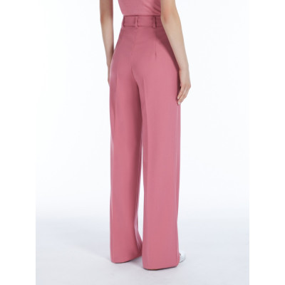 PANTALONE IN CREPE SATIN DI LANA