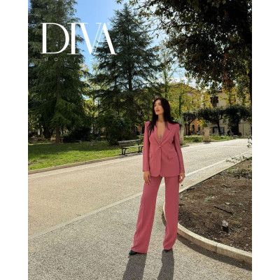PANTALONE IN CREPE SATIN DI LANA