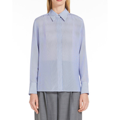 CAMICIA A RIGHE IN SETA