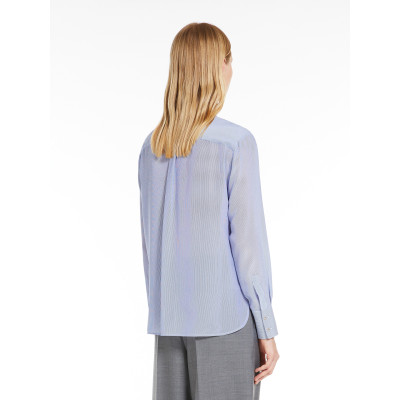 CAMICIA A RIGHE IN SETA