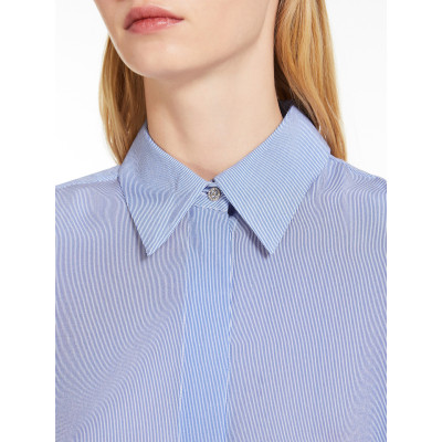 CAMICIA A RIGHE IN SETA