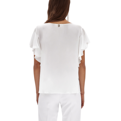 Blusa con maniche con ruches